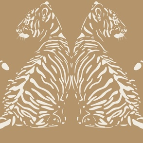 JUMBO // baby tiger - creamy white_ lion gold 02 - nursery 
