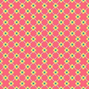 Lattice & Wallflowers // small print // Sweet Lemon Blossoms on Pinkalicious