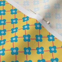 Lattice & Wallflowers // small print // Bubblegum Blossoms on Sweet Lemon