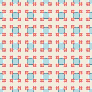 Foursquare // small print // Pinkalicious Blossoms & Light Bubblegum Squares on Vanilla Cream