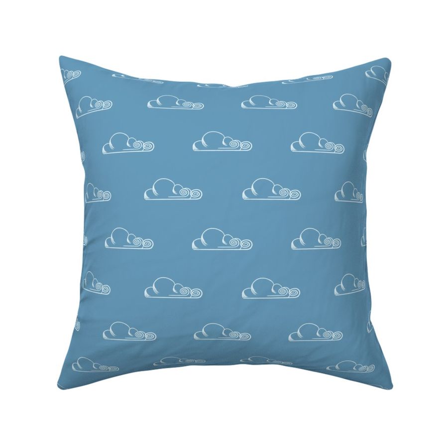 XS - Celestial Sky Windy Clouds Blender for Baby and Kids - Denim Blue