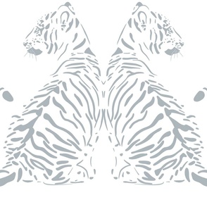 JUMBO // baby tiger - french grey_ pure white - nursery 