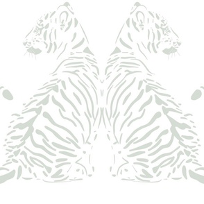 JUMBO // baby tiger - kingston green_ pure white - nursery 