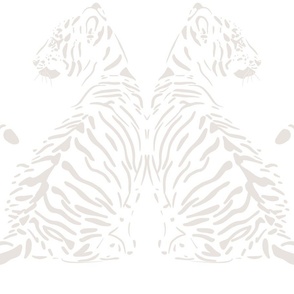 JUMBO // baby tiger - crystalline white_ pure white - nursery 