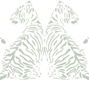 JUMBO // baby tiger - holy glen green_ pure white - nursery 