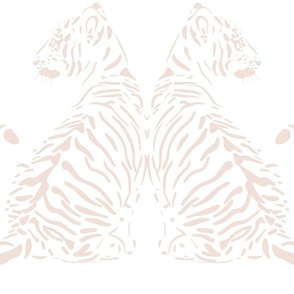 JUMBO // baby tiger - lotus petal pink_ pure white - nursery 