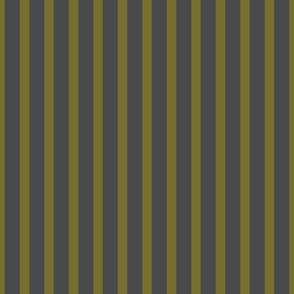 Stripes in Green and Dark Charcoal
