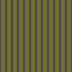 Stripes in Acid Green and Dark Charcoal