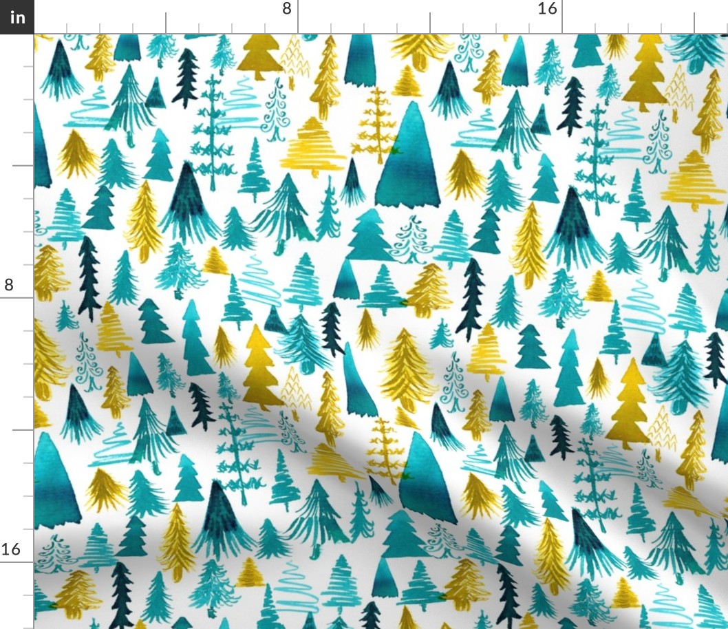 Evergreen Forest- Spruce & Gold