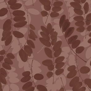 locust_leaves_chocolate_brown