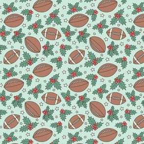 Football & Holly on Green (Small Scale)