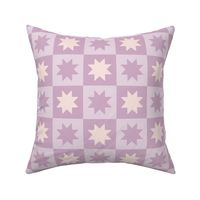 Variable Quilt Star Check in Lilac