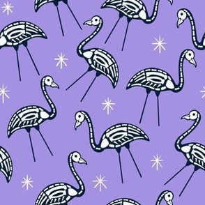Halloween Flamingo | MED Scale | Purple, Navy, White