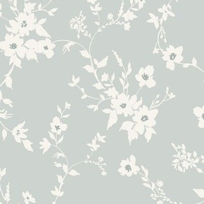 french country floral - mint