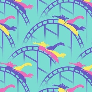 Rollercoaster-Rex in Mint-lodoocus, medium