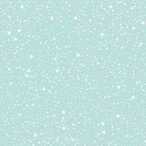 Serene Snowfall on Winter Blue - Peaceful Snowy Sky for Relaxing Seasonal Ambiance
