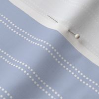 White Dotted Lines on Powder Blue