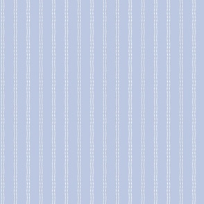 White Dotted Lines on Powder Blue