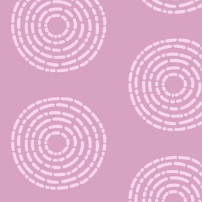 Stone Circles - Fondant Pink