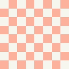 Peachy pink Checkerboard 4x4