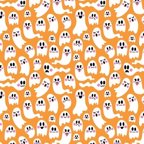 ghost mix on orange medium