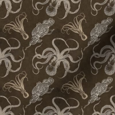 steampunk octopus print
