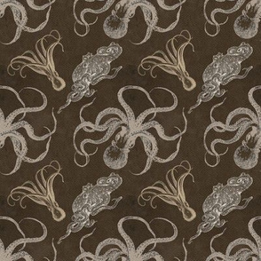 steampunk octopus print