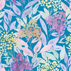 Full Blooms - Pastels on Blue Danube - Medium