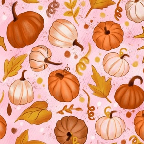 Fall cute pumpkins 