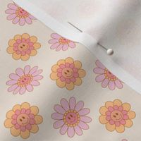 Smiling Daisy Floral Print - Small