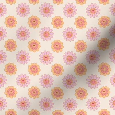 Smiling Daisy Floral Print - Small