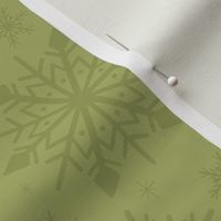 Lively Green Snowflakes - Vivacious Winter Pattern for Joyful Seasonal Accents