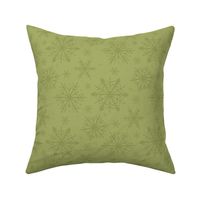 Lively Green Snowflakes - Vivacious Winter Pattern for Joyful Seasonal Accents