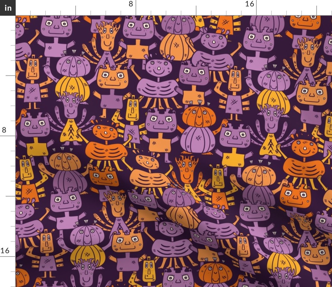 Monster-Mash---bluish-purple-orange-M-medium-NEW