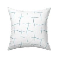 Baby Blue Abstract Cross Stripes