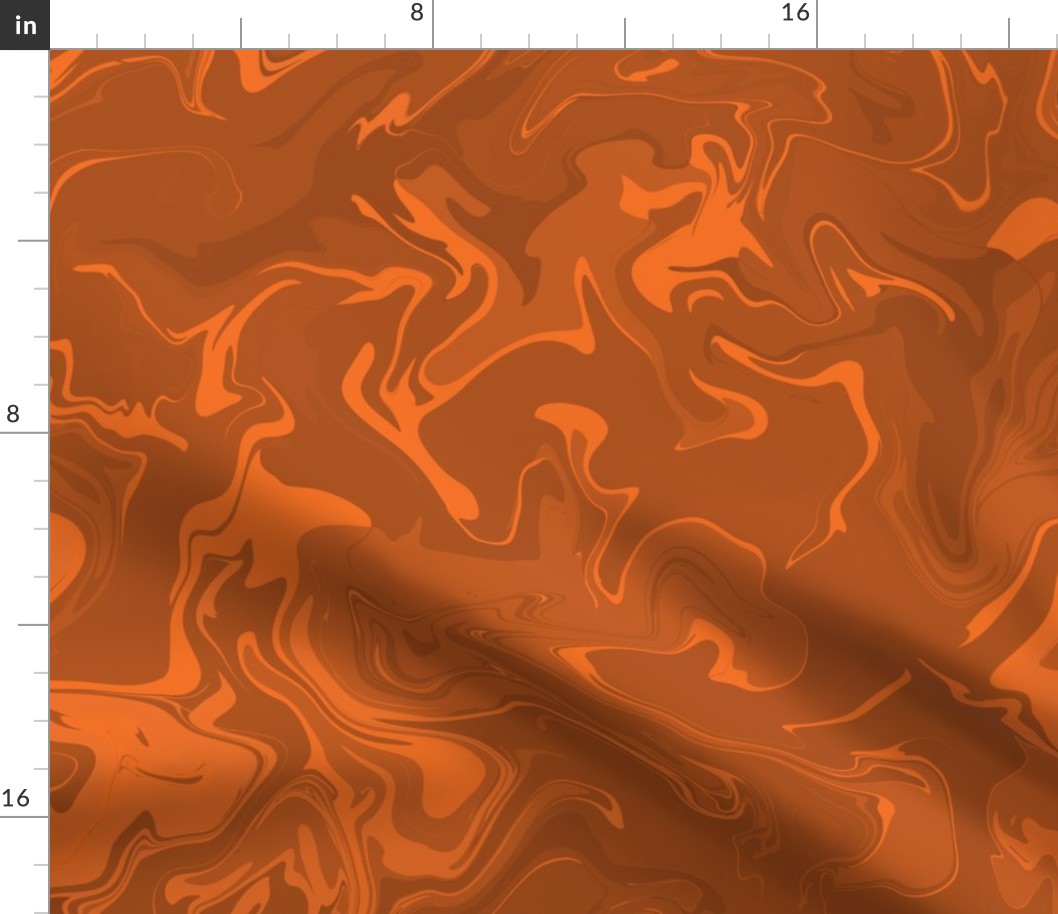 Citrus Psychedelic Marble (24") - orange, brown (ST2022CPM)