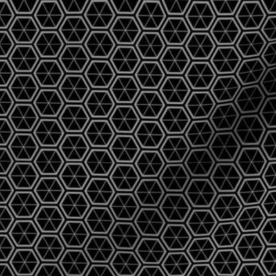 Hexagons in Black