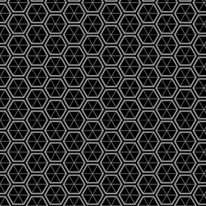 Hexagons in Black