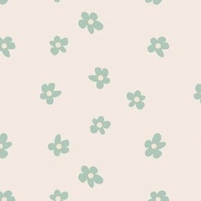 SAGE GREEN DAISY FLOWER SMALL