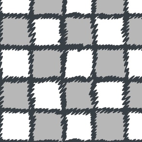 Checkerboard gray Large
