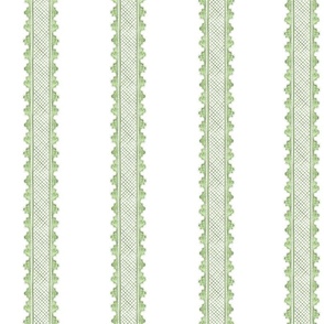 Petite Clarabelle Spring Green 2 on White