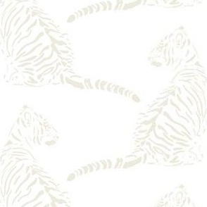 medium scale // baby tiger - barely pear white_ pure white - nursery 