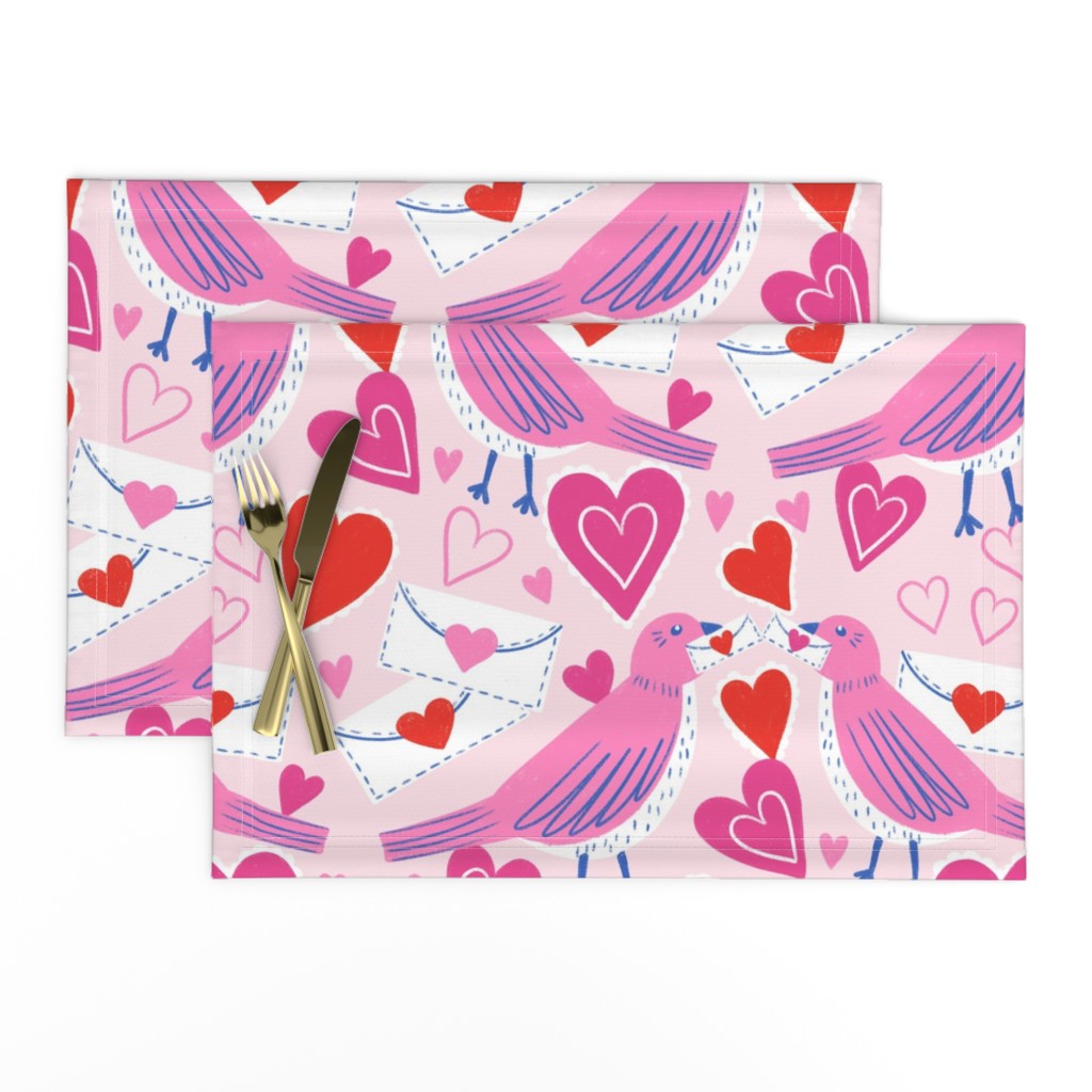 Valentine Love Birds | LG Scale | Pink, Red, Blue