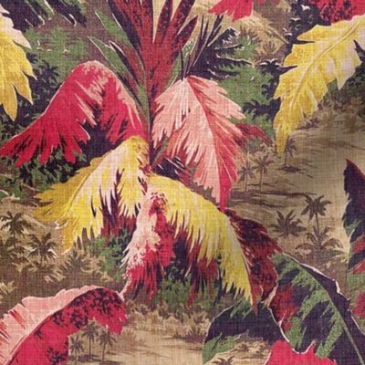 ART DECO TROPICALE - VINTAGE BRIGHT COLORS, SMALL SCALE