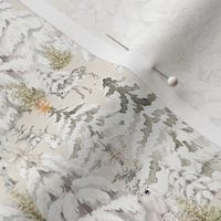Winter Woodland with Animals  in Ivory