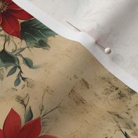 Victorian Floral on Aged Paper - medium