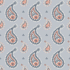 Modern Paisley - Decorative Light Grey Background