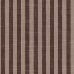 east fork morel molasses 1 inch stripe with linen texture