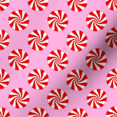 Pink Peppermint Candy Cane Swirls