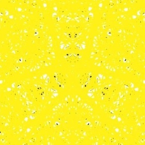 Bold Yellow with Tiny White and Black Specks